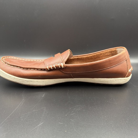 COLE HAAN Pinch Weekender Roadtrip Mens 12M Loafers Brown Leather Shoes C24009‎